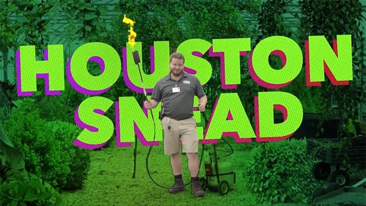 Screencap of a BLOOM! promotional video featuring Houston Snead, Jacksonville Zoo and Botanical Gardens.